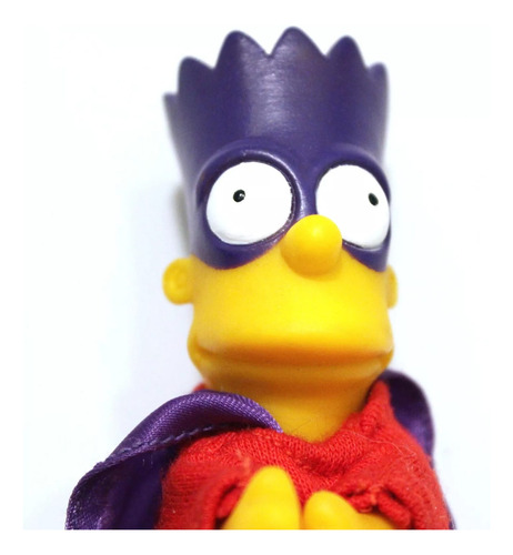 Los Simpsons Dandee De 1990 - Bart Simpson Bartman 10 Cm (Usado)