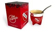 Comprar Mate Pampa Boca Abierta Independiente El Rojo + Bombilla Personalizado