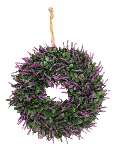 Corona De Primavera De Lavanda Artificial De 45cm Estilo B