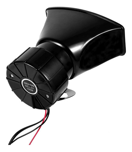 Bocina De Sirena 12 V 120 Db 7 Sonidos Para Vehículo