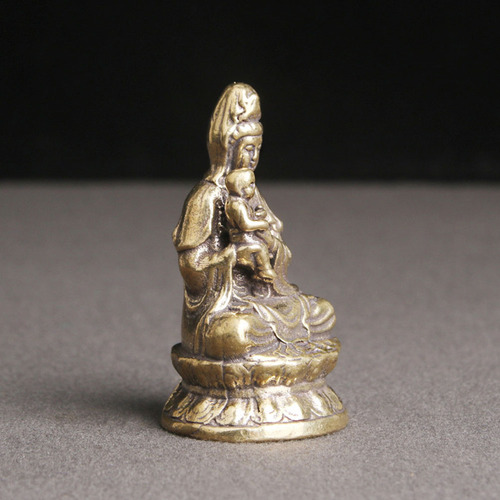 Estatua De Quan Yin, Estatua De Latón De Quan Yin, Figura De