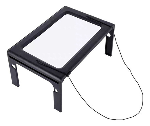 Lupa Plegable De 2,5 Luces Led Con Soporte, Tamaño Grande .