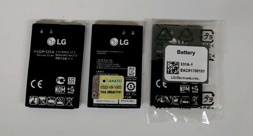 Bateria Celular LG C375 C105 Gs107 C333 C333 ! Lgip-531a