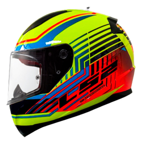 Casco Integral Ls2 Ff353 Rapid Kruise Amarillo Naranja