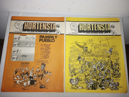 2 Revistas Hortensia N° 53 Y 56 (1974). Precio Por Ambas