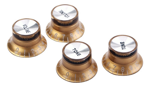 4x Perillas De Tono De Volumen De Guitarra De Control Ajuste