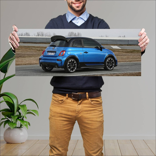 Cuadro 30x80cm Auto 2022 Abarth 695 Tributo 131 224