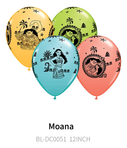 Globos De Cumpleaños Moana Fiesta Temática