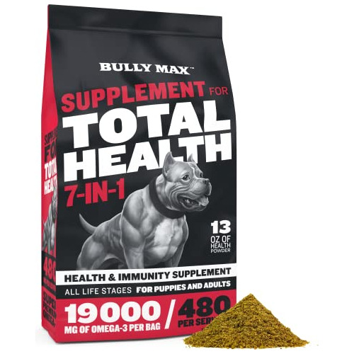 Perro Vitaminas Total Salud Polvo Por Bully Max  Qb5gx