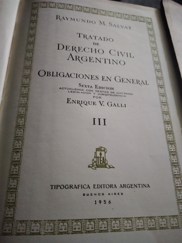 * R.m.salvat - Tratado De Derecho Civil Argentino  Tomo 3