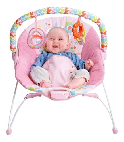Imagen 1 de 5 de Silla mecedora para bebé Bright Starts Fancy fantasy 12205-ES rosa