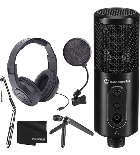 Audio Technica Atr2500xusb Condensador Cardioide Micró...