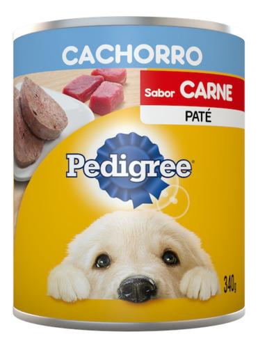 Imagen 1 de 2 de Alimento Perro Lata Pedigree Cachorro 340gr.