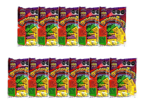 Dragonzitos Dulce Mayoreo 11 Bolsas Con 100 Piezas C/u
