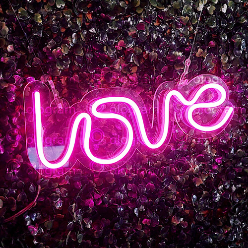 Cartel De Led Neón (20cm) - Love