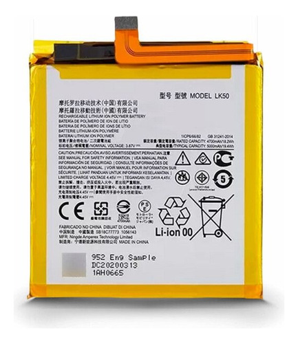 Bateria Compatible Para Moto G60s Modelo Xt2133-1 Lk50