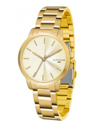 Relógio Lince Feminino Dourado Lrg4482l C1kx