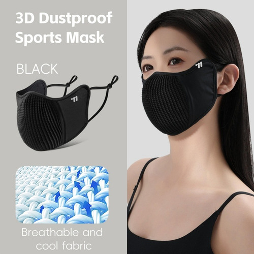 Máscara Facial Ice Silk, Transpirable, Deportiva 3d, A Prueb