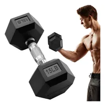 Comprar Mancuerna Hexagonal Pesa Ejercicio Gym 15 Lb Gimnasio