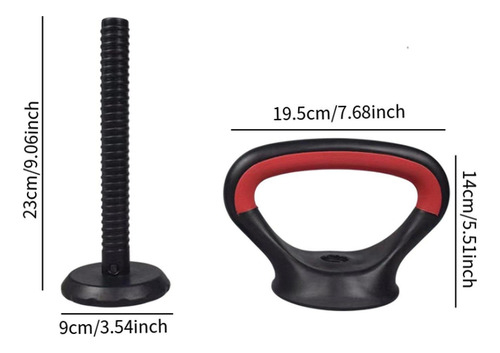 Accesorio De Peso Kettle, Agarre De Mango De Barra Y Tuerca