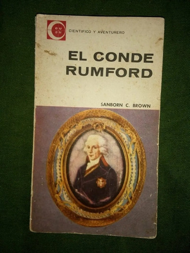 Libro El Conde Rumford Sanborn Brown