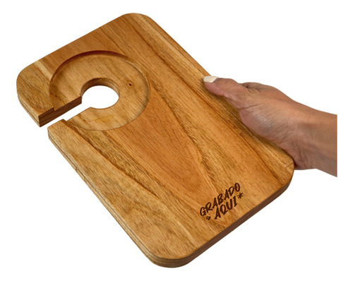 10 Tabla Copetin Para Copa Y Vaso - Madera Paraiso