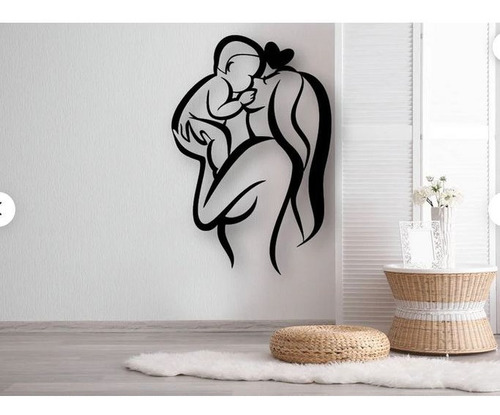 Sticker Vinil Madre E Hijo Amor Decoracion Pared Calcamonia