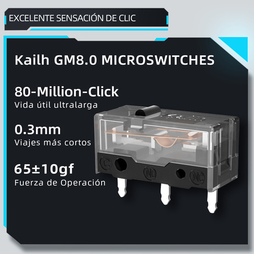 Mouse Gamer Machenike M7 Pro Botones Mecánicos Inalámbrico
