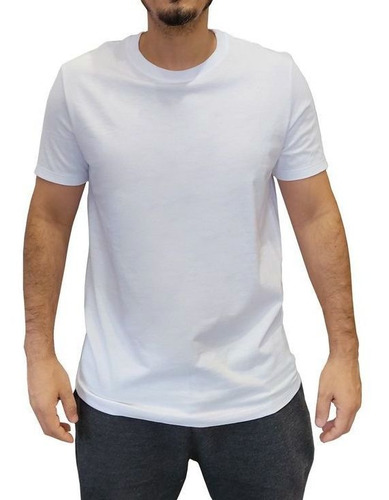 Camiseta Hering Masculina Branca Básica Lisa 100% Algodão