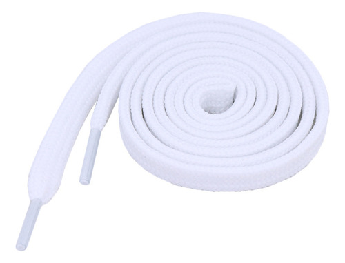 Par De Cadarço Achatado 10 Mm Branco 120cm Flat Tradicional