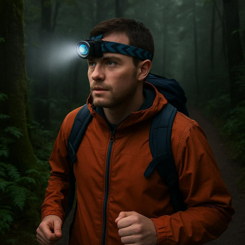 Lanterna Tatica De Cabeca Led Cree Com Zoom 3000 Lumens
