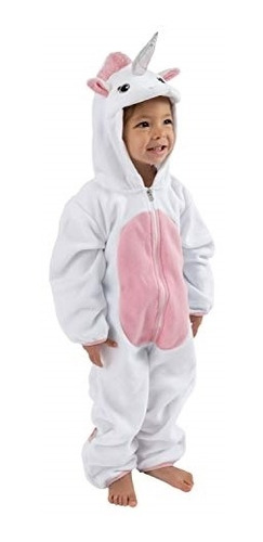 Ropa Para Bebé Pijama De Forro Polar Unicornio Talla 0-3m