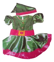 Comprar Traje De Navidad Duende Talla 2, Incluye Vestido, Gorro Y Cinturón