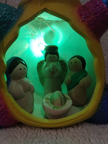 Lámpara Navideña Piñata Con Nacimiento Envío Gratis