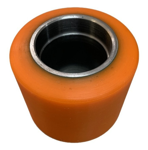Imagem 2 de 3 de Roda De Carga De Ferro Com Pu - 80 X 70 Paleteira Sas, Yale