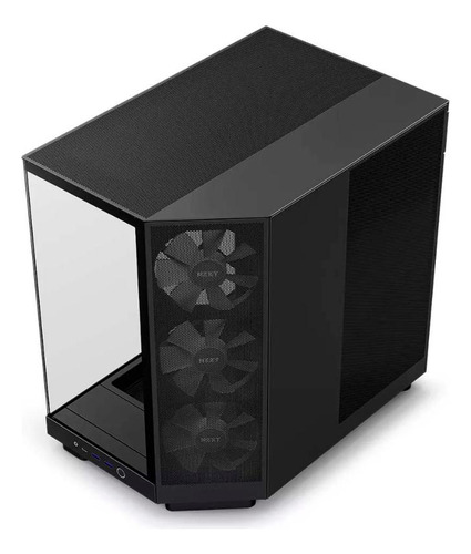 Gabinete Gamer Nzxt H6 Flow Rgb Mid Tower Compacto Preto