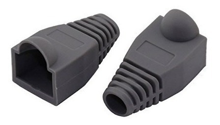 Botas Protectoras De Conector Rj45 / Color Negro (5 Unid)