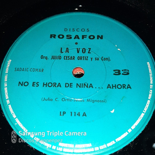 Simple La Voz Orq Julio Cesar Ortiz Rosafon C12 