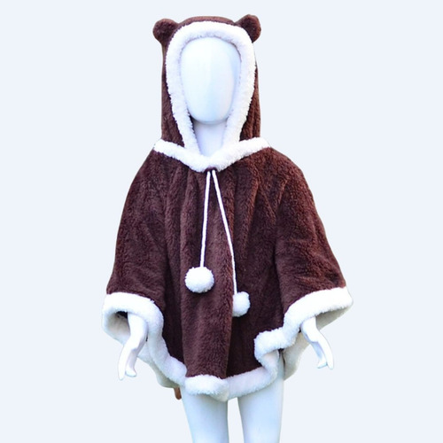 Poncho Polar Osito Niño Niña Gositos