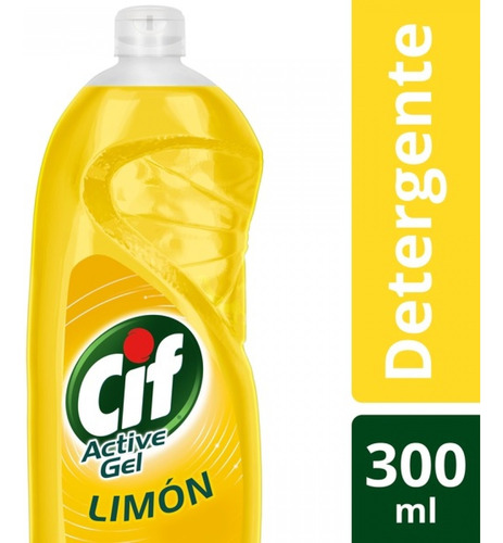 Pack X 3 Unid Lavavajilla  Limon 300 Ml Cif Deterg / Lavava