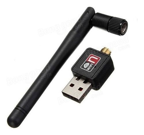 Mini Adaptador Wifi Lan Usb 2.0 + Antena Desmontable/150mbps