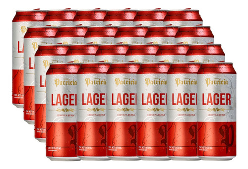 Cerveza Patricia Lager Lata 473 C Pack X24 Unidades