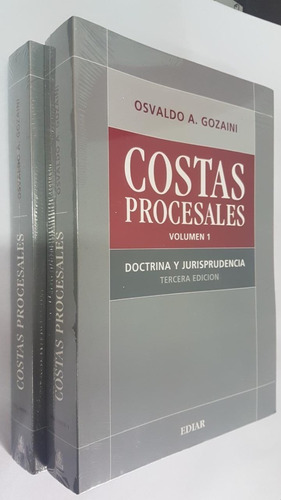 Costas Procesales 3ra Edición 2 Tomos - Gozaíni