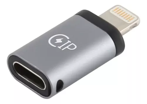ADAPTADOR DE USB-C TIPO C TYPE-C HEMBRA A LIGHTNING IPHONE MACHO CELULARES