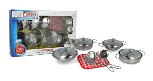 Juego De Cocina De Metal Infantil 12 Pcs - Cocinita