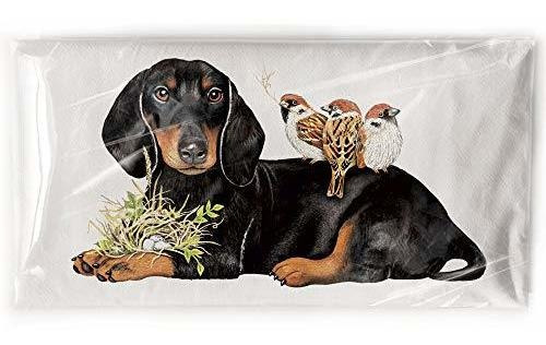 Mary Lake-thompson Doxie With Birds Cotton Flour Sack Dish T