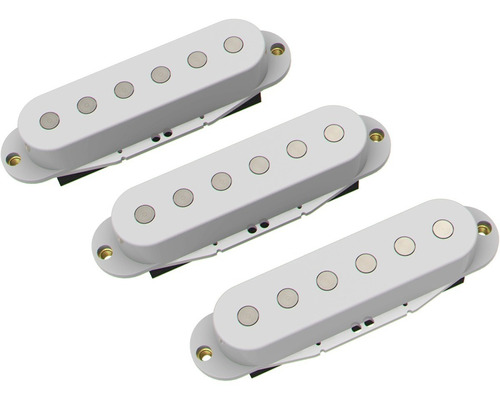 3 Micrófonos Ds Pickups Strato Set Sc1 Cerámicos Ds10 Blanco