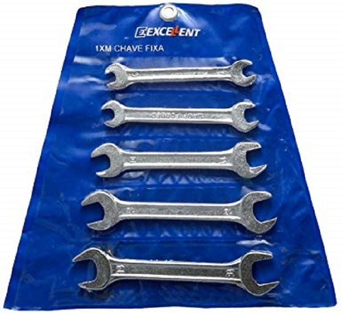 Kit Jogo De Ferramentas 46 Pçs C/ Chave Fixa E Soquetes