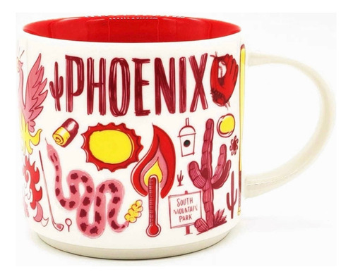 Taza Starbucks Mug Phoenix Arizona 414ml Coleccion Usa