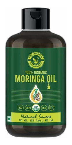 Aceite De Moringa Orgánica (10.15 Fl Oz/10.1 fl Oz) Certific